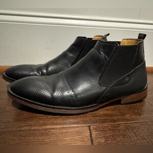 Andrew Fezza men’s black ankle boots shoes size 9.5 casual dress